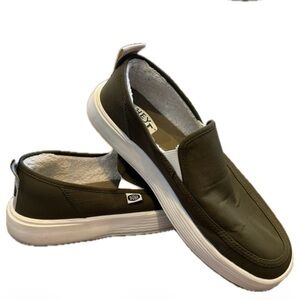 Hey Dude Men's Olive Sunapee Slip-On Loafers